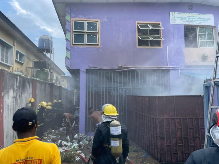 On July 17, 2023, a fire destroyed the Lagos orphanage's home and saved seven children.