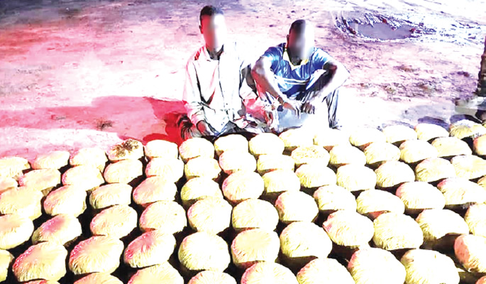 Soldiers capture Beninese, another with load of weed