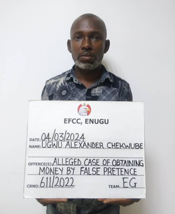 EFCC Arraigns Ugwu Chekwube for N85 Million Contract Fraud in Enugu