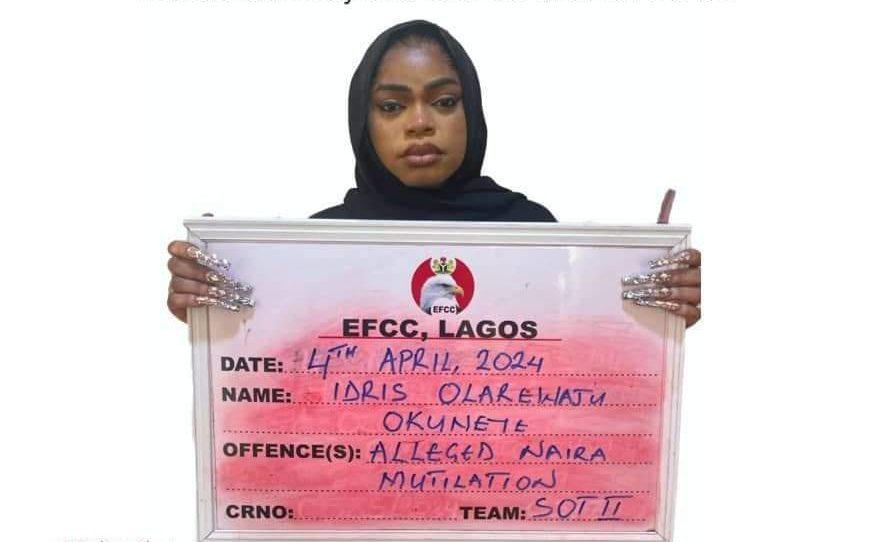 EFCC arrests Bobrisky for naira abuse