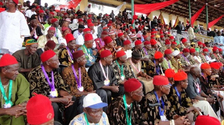 Ohanaeze Ndigbo, the apex Igbo socio-cultural organization,