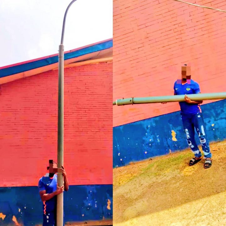 Police Arrest Streetlight Pole Vandal in Enugu