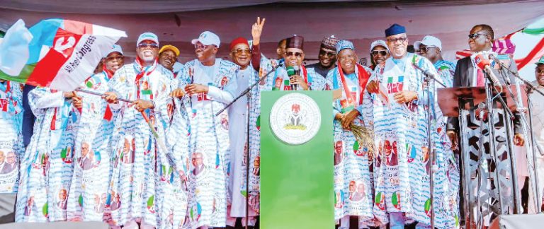 Political Rally in Ondo State: APC Leaders Mobilize Support for Lucky Aiyedatiwa Ahead of Governorship Election